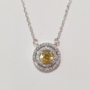 Sterling Silver and Swarovski crystal necklace